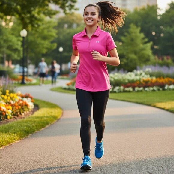 Under Armour Women's Bright Pink Short Sleeve Top - Picture 1 of 5
